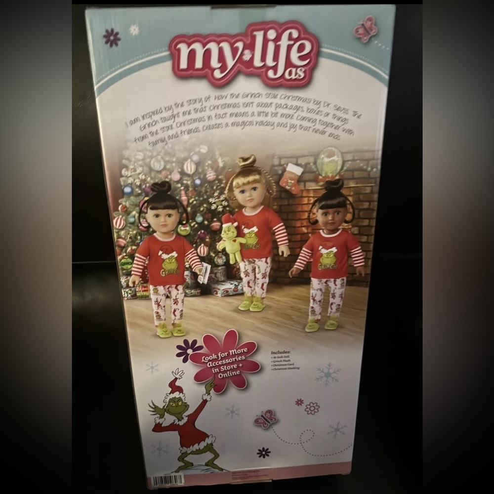 My Life as Grinch 18” Dark Hair Brunette Doll Cindy Lou Who - Picture 3 of 3
